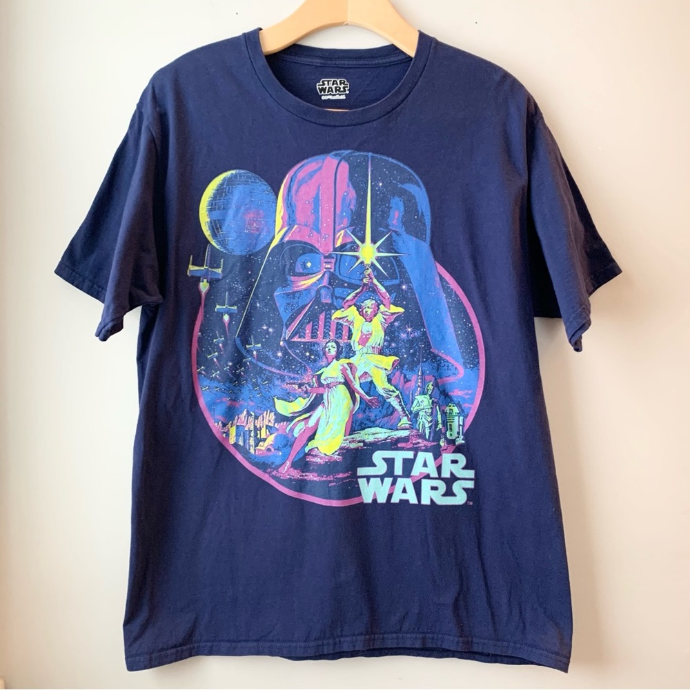 Star Wars Darth Vader Navy Short Sleeve T-shirt